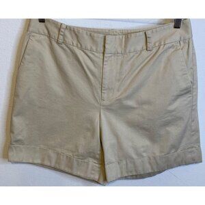 Vintage Lauren Ralph Lauren Cotton Walking Shorts Cuffed Hem Women Size 14 JAPAN
